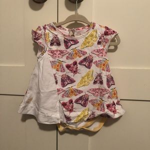 Burt’s Bee Baby Size 6-9mons Butterfly Dress GUC